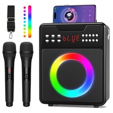 Karaoke Machine for Adults  , Portable Karaoke Machine with 2 Wireless Micro...