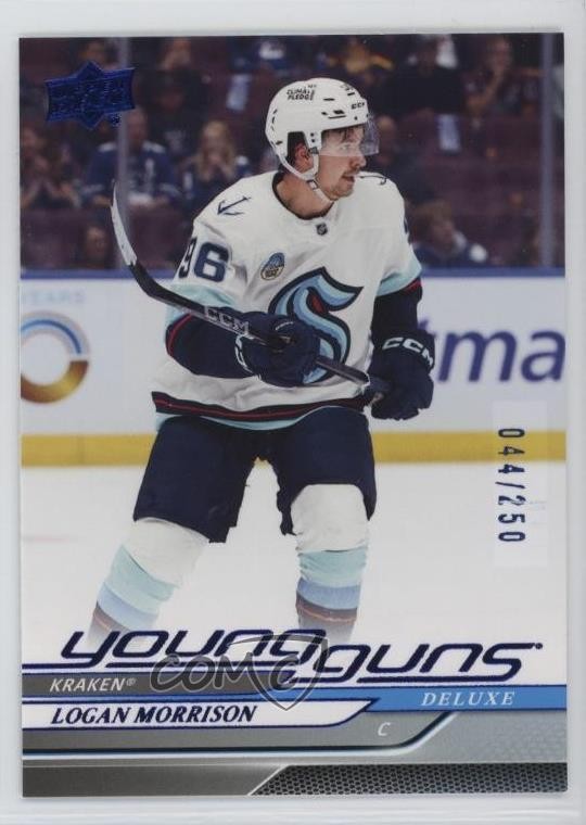 2024-25 Upper Deck Series 2 Young Guns Deluxe 44/250 Logan Morrison #469 1c0e