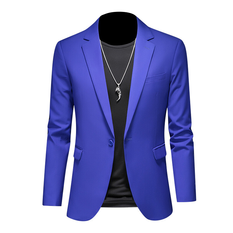Men's Jacket Casual Suit Blazer Slim-Fit Suit Wedding Business Dress Suit  Tops