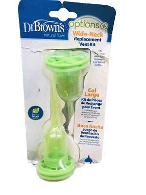 Dr. Brown s Natural Flow  Options+  Replacement Vent Kit, 2-Pack, Wide-Neck