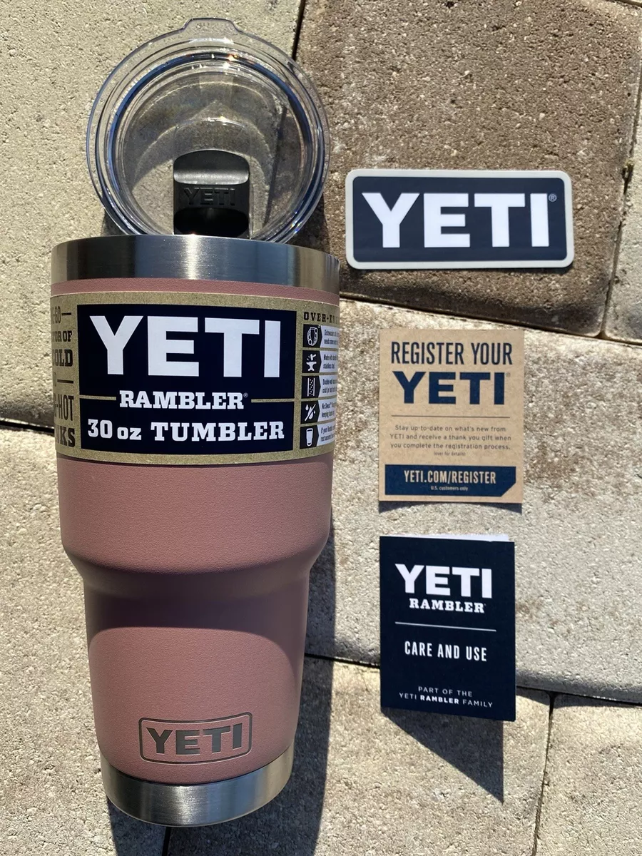 YETI Rambler 30oz Tumbler w/MagSlider Lid-Sandstone Pink