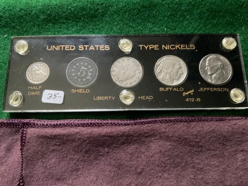 Colección de níquel tipo con media moneda de diez centavos sentada en plata 1848 - T26 - Imagen 2 de 4