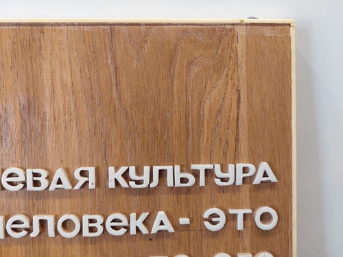 Soviet big Sign Board. Phrase by Sukhomlinsky. USSR Handmade. - Picture 5 of 24