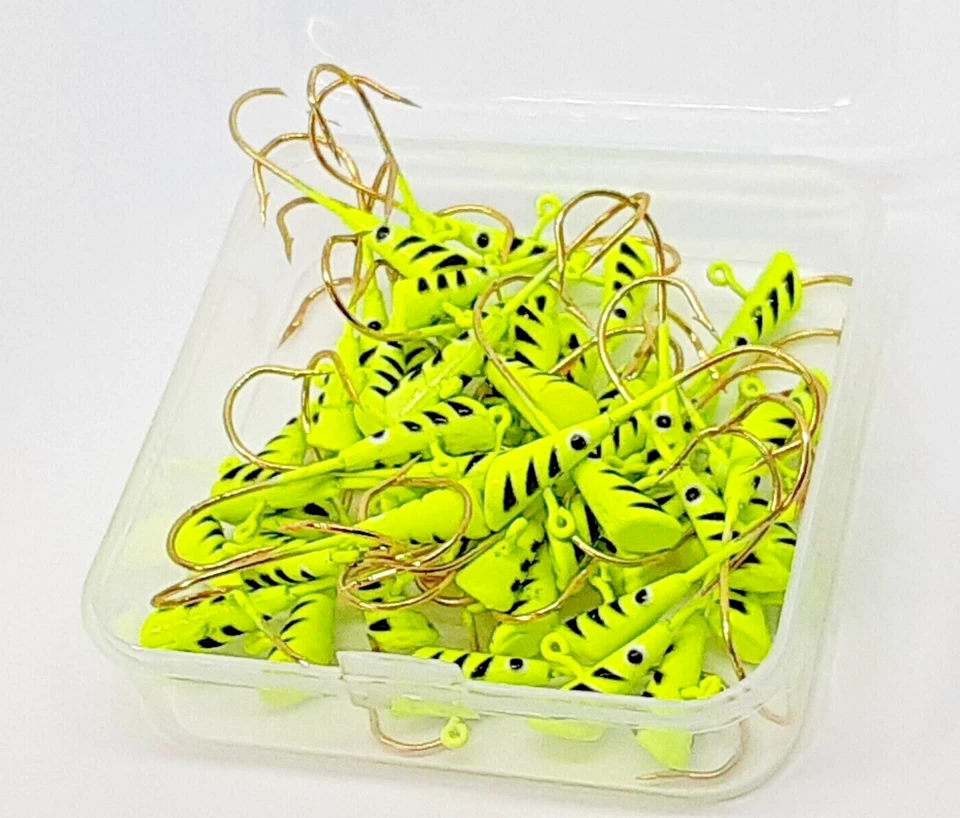 50 piezas 1/16 oz Shad Dart Plomo Plantilla Cabezas Ganchos de Pesca Crappie Panfish Bass Señuelos Foto 2 de 4