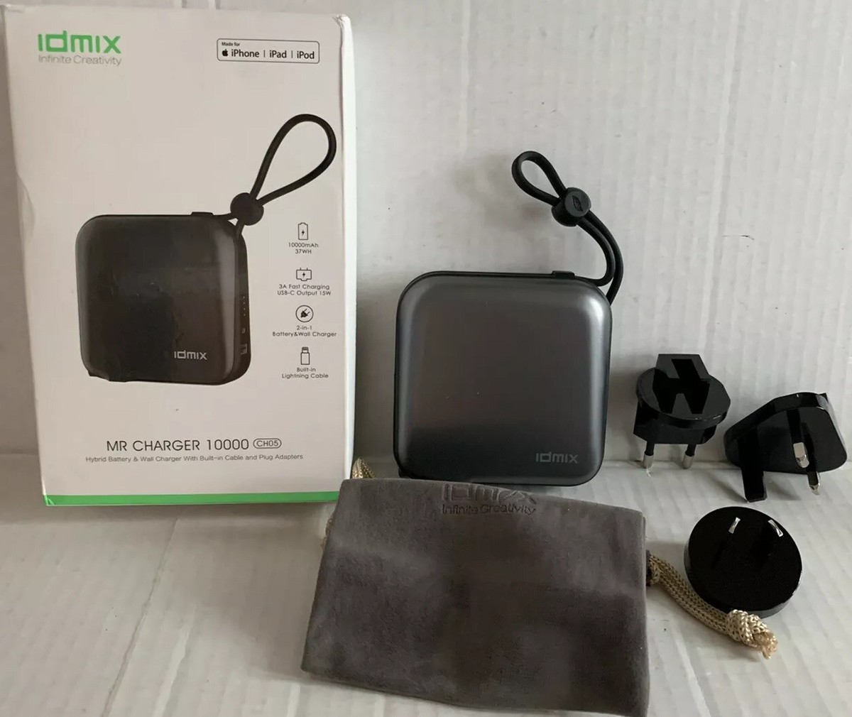 Idmix MR Charger 10000mAh Hybrid Battery Portable Wall Charger