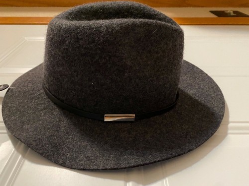 Banana Republic 100% Wool Gray Fedora 