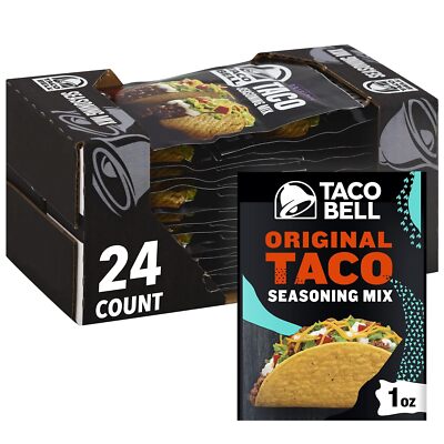 Taco Bell Original Taco Seasoning Mix Pack Of 24 Easy Taco Night Flavoring