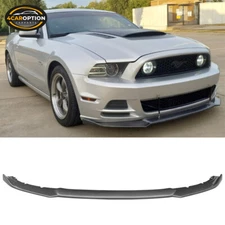 Fits 13-14 Ford Mustang IKON Style Front Bumper Lip Spoiler Carbon Fiber Print