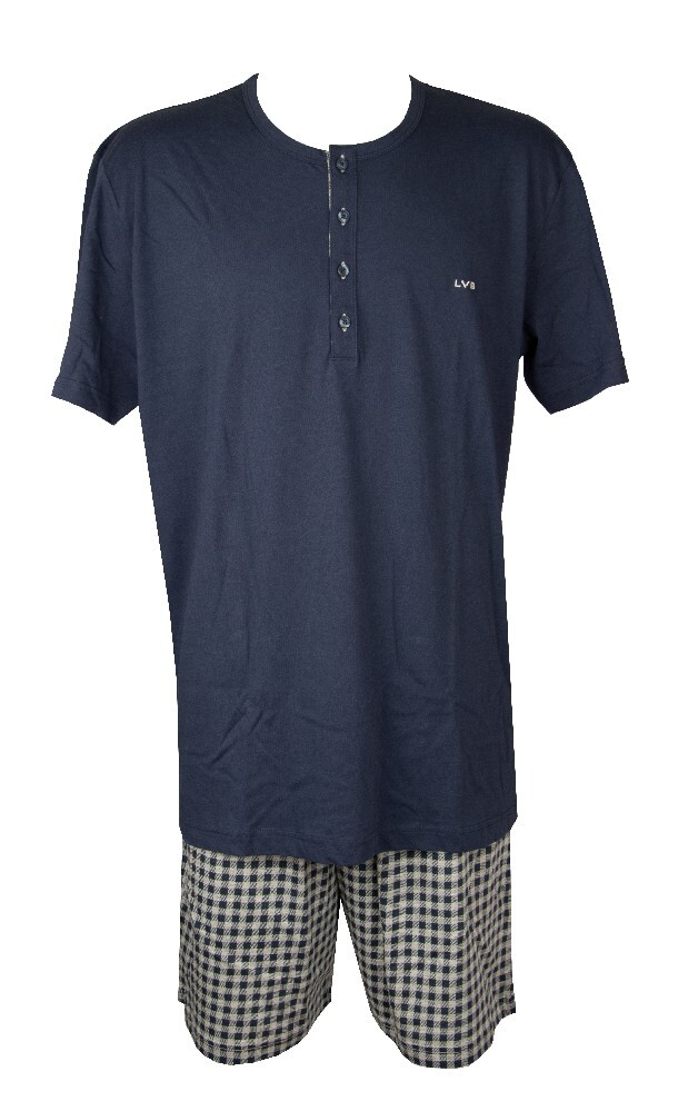 LVB LOVABLE Herren-Пижама, Baumwolle, halbermeliges Hemd, колготки kurze, Artikel X2