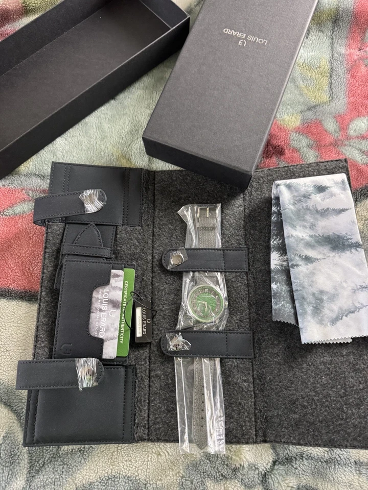 Louis Erard Excellence Edición Golfo Guillochéd Verde Esfera Árabe Limitada Foto 3 de 4