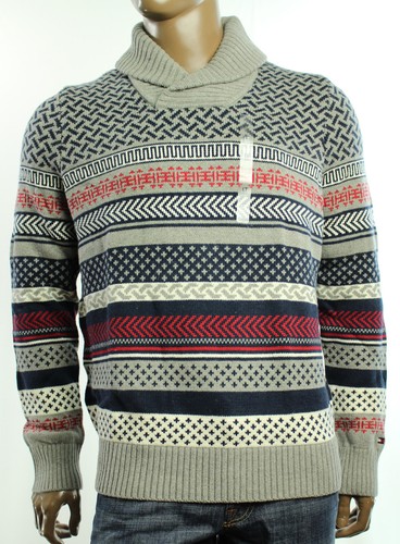 Shawl Collar Gray Sweater LT 