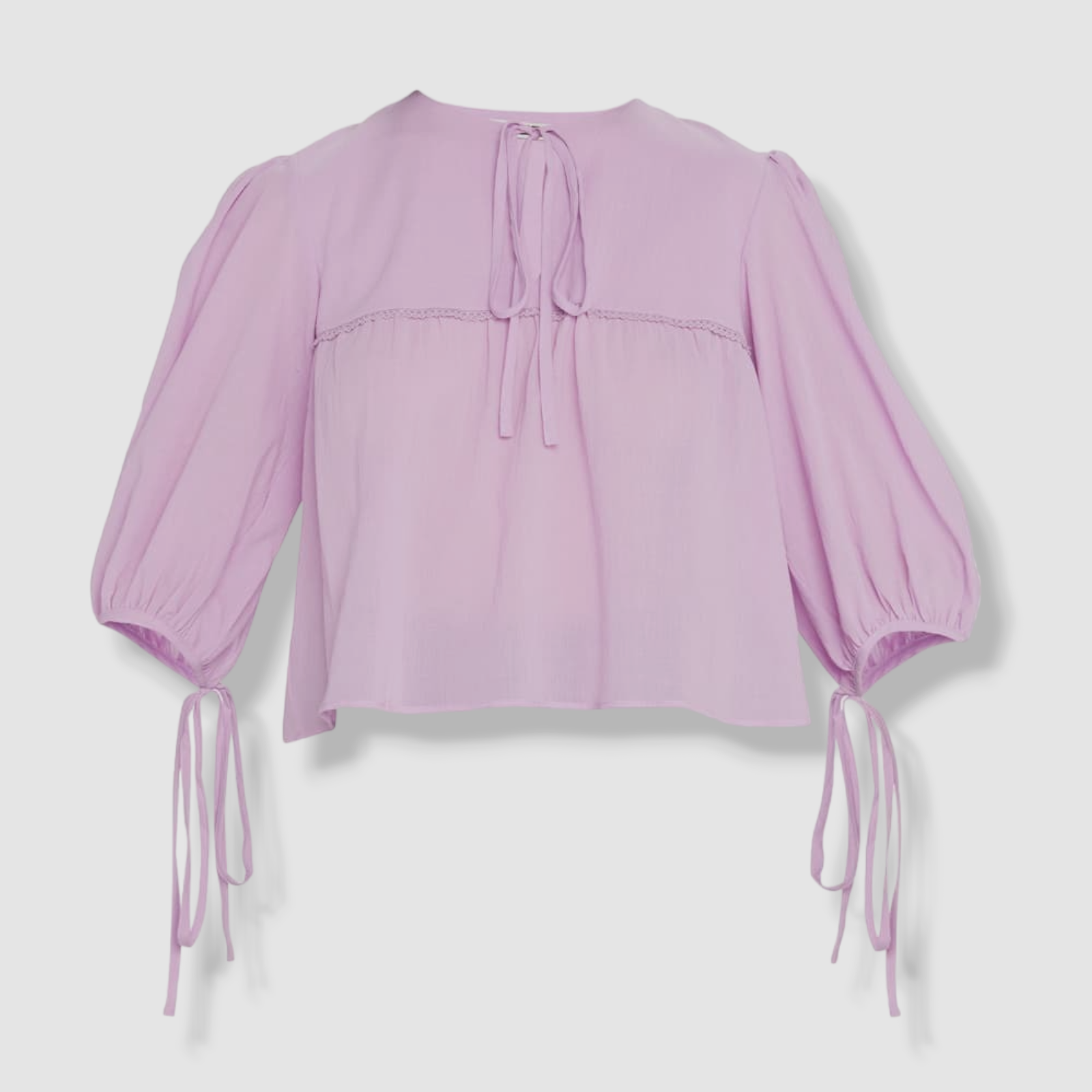 $305 Ciao Lucia Women's Purple Editta 3/4 Sleeve Top Size S