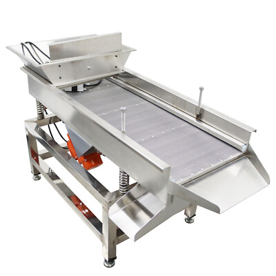 TB610 110V Stainless Steel Linear Vibrating Screen with 3mm Screen Dual Motor