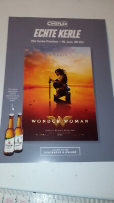 Wonder Woman Film, Werbe Flyer von Cineplex, 2017, A5, wie neu!