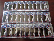 2022 Bowman Chrome Yhoswar Garcia #BCP-90 1st Year RC Lot of 30-PHILLIES