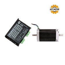 1Axis Nema 34 Passo-Passo Motore 1600 Oz.in 3.5A Φ14mm Dual Shaft&driver DM860