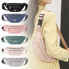 Women Men Waist Bum Bag Fanny Pack Holiday Travel Money Belt Pouch Wallet Bag AE
