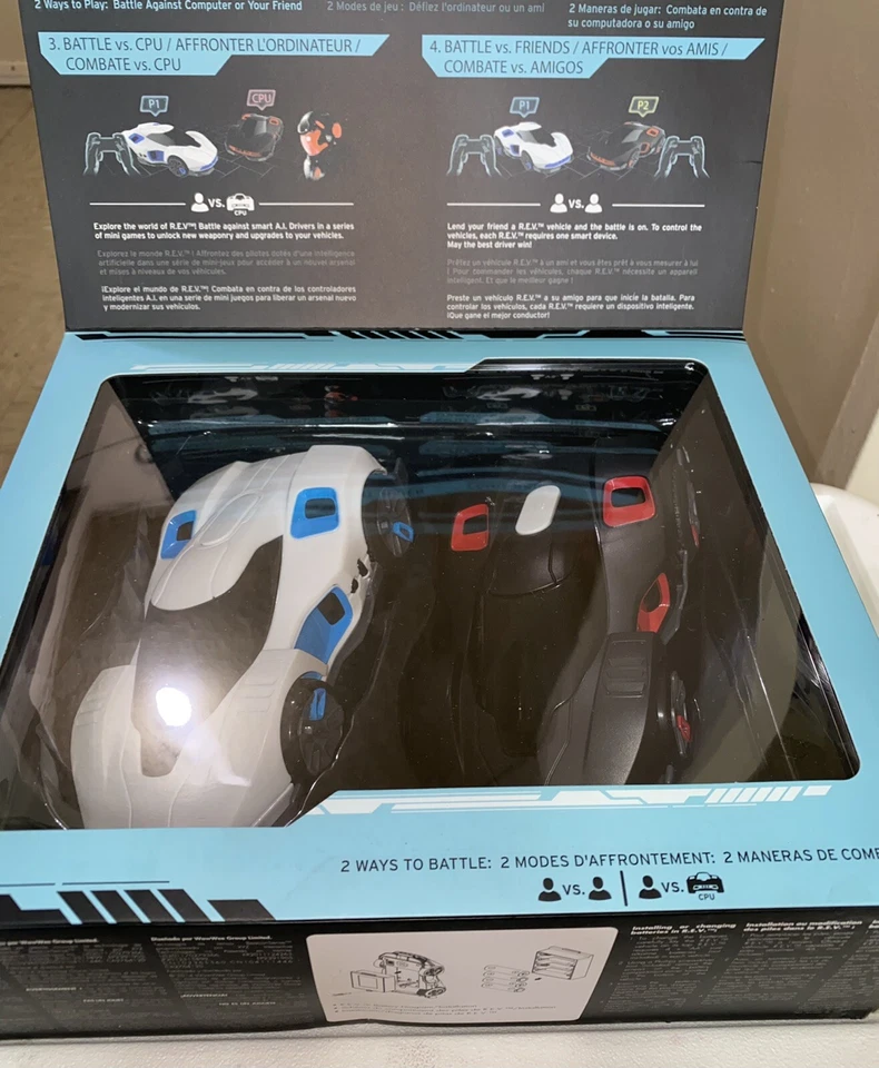 WowWee Vehículos Robóticos Mejorados REV 2-Pack Set Batalla Coche Control Remoto🚀📦 Foto 2 de 4