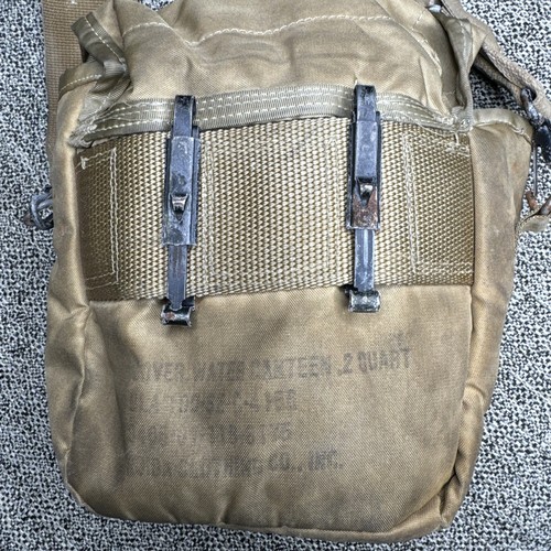 1990 U.S. Army Water Canteen w/ Nylon Cover And Carry Bag, 1 Qt. - Picture 7 of 7