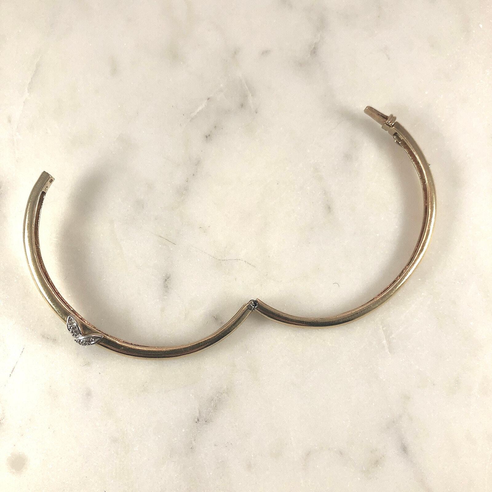 Vintage Sterling dipped Gold "X" Bracelet, Small … - image 6