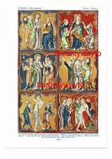 Gallery Of Religious Art. English 14th C (2), Book Illustration (Print), c 1950