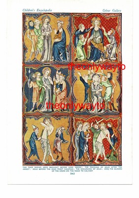 Galerie religiöser Kunst. Englisch 14. Jh. (2), Buchillustration (Druck), um 1950