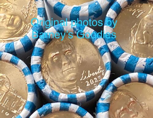 2025 D Jefferson Nickels Full Box of 50 Rolls, 2000 BU Coins Ready to Ship