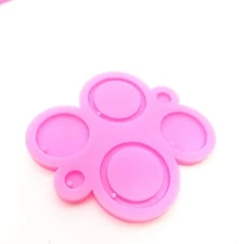 Round Earring Charm Epoxy Resin Molds Silicone Mold Luggage Bag Casting Molds