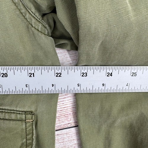 Anthropologie Cropped Military Jacket Women's Size Medium Green - Picture 11 of 13
