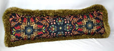 Brush Fringed Ralph Lauren Poet's Society Tapestry Custom Accent Pillow 28" x 8"