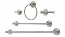 Sheffield Home 5-Piece Bathroom Accessory Set in Brushed Nickel Finish