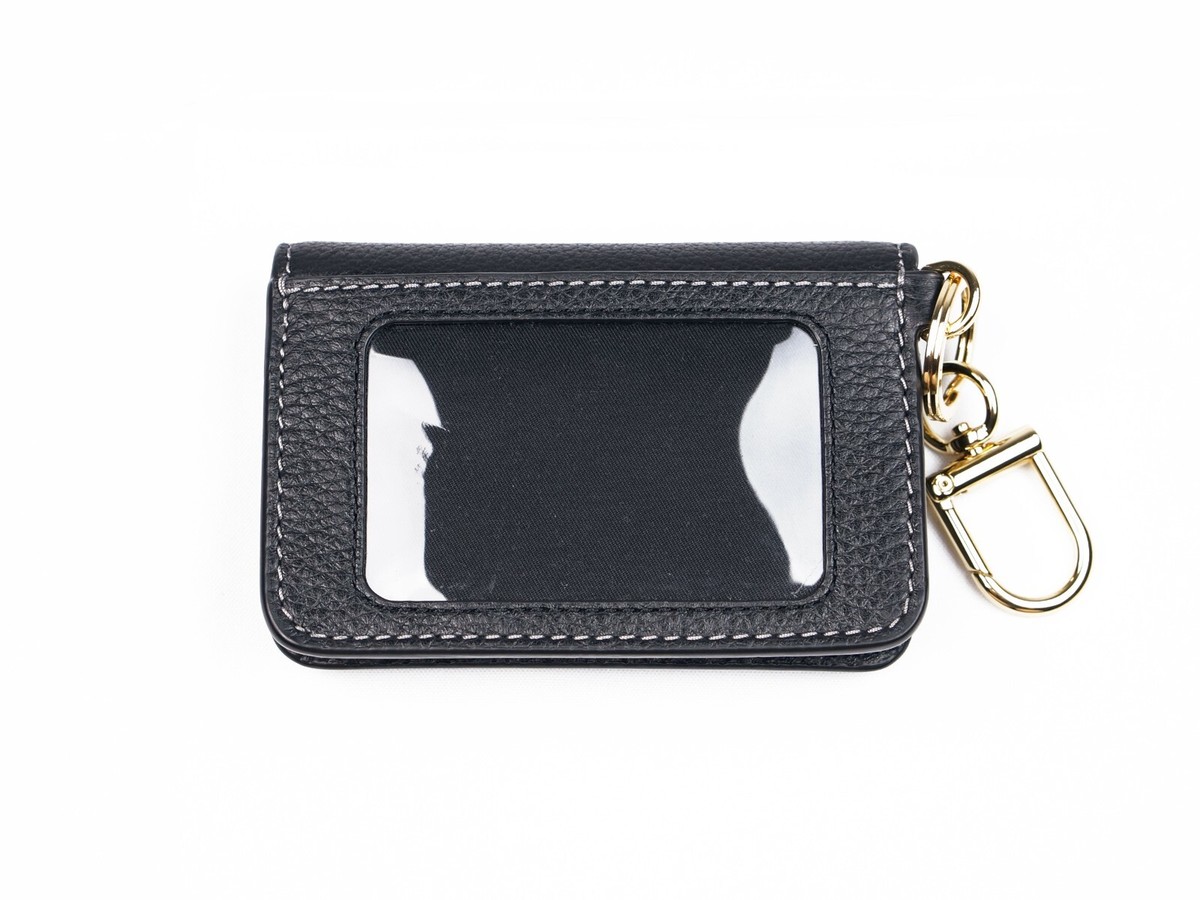 カードケース・名刺入れ Tory Burch Thea Flap Card Case 171689 New Tory Burch Thea Black Flap Card Case Key Ring Coin Pouch
