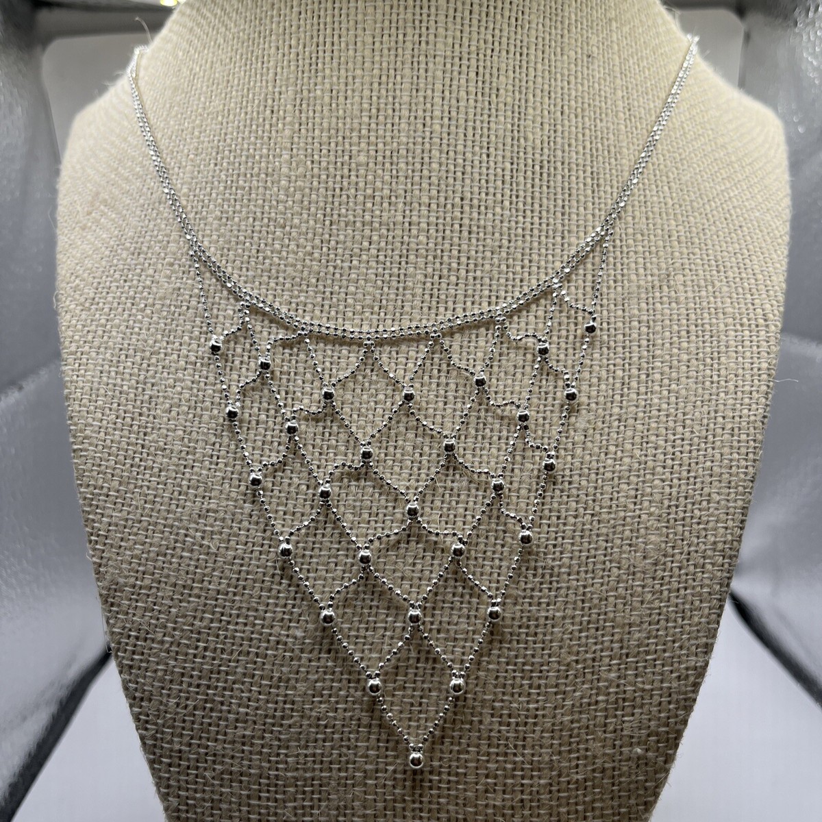 SA 925 Sterling Multi-Strand Necklace 18”. U | eBay