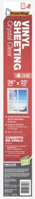 Frost King V3625/4 Crystal Clear 4 Mil Vinyl Window Insulating Sheeting 36'' x25'