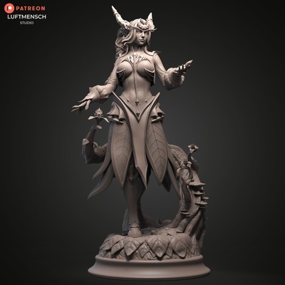 Figurine de Ysera, World of Warcraft, Impression 3D Wow  à peindre