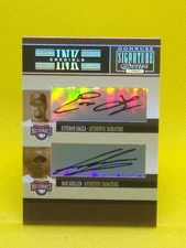 2005 Donruss Credible Ink DUAL AUTOGRAPH #IS-26 E. Loaiza Jose Guillen Nationals