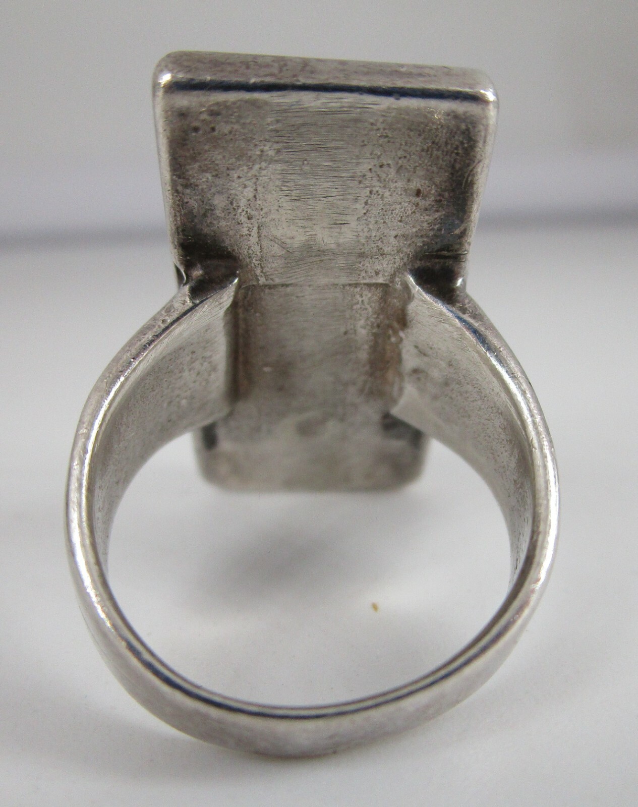 Sterling Ring Cobblestone Turquoise MOP Artisan H… - image 3