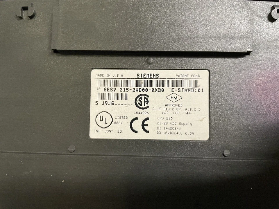 6ES7 215-2AD00-0XB0 Siemens Simatic S7 CPU 215 DP 6ES7215-2AD00-0XB0 E-Stand: 01 - Bild 4 von 4