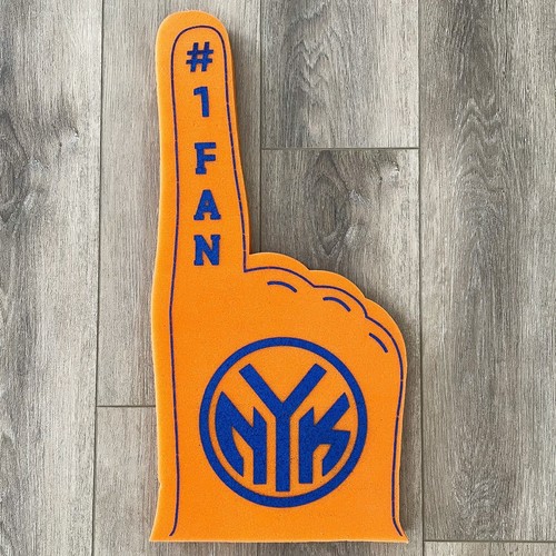 Orange Blue New York Knicks Foam Finger 1 USED eBay