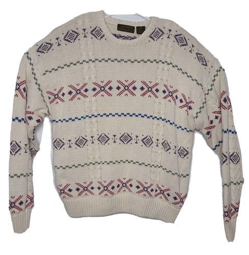 Vtg Eddie Bauer sz XL Nordic Heavy Knit 