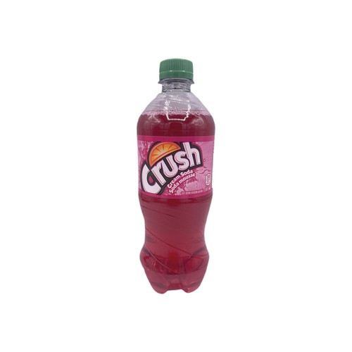 Crush Cream Soda Mousse Pink Canadian Soda 20oz Exotic Pop 24 Bottles