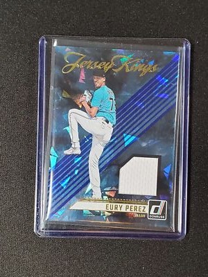 2024 Donruss #JK-EP Eury Perez Jersey Kings Blue Ice