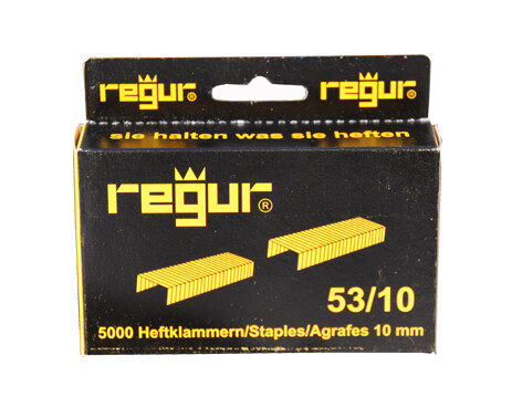 Regur 53/10 Feindraht-Klammern 5.000 Klammern Zum Befestigen Von Stoffen, Leder,-image