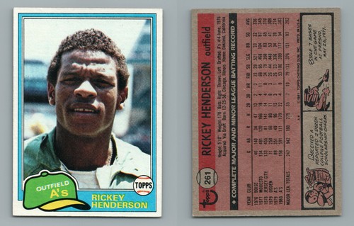 Rickey Henderson #25 1988 Topps All Star Glossy Set of 60 card
