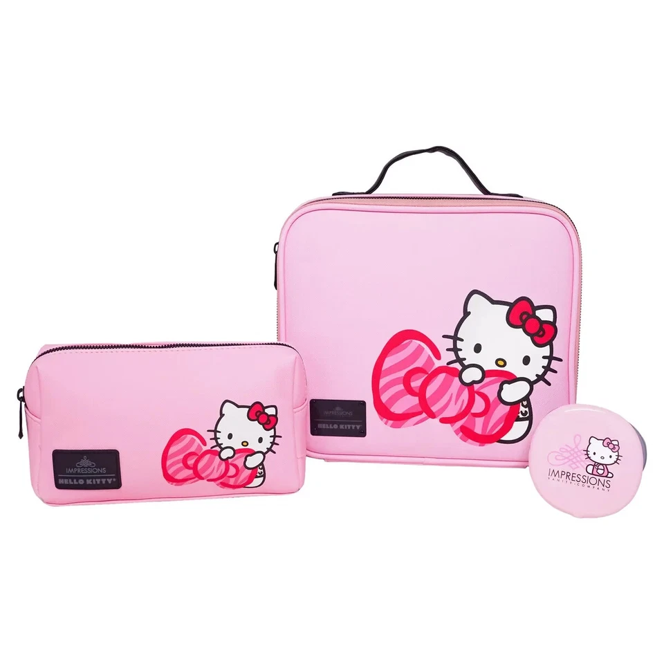 Impressions Vanity Hello Kitty Cosmetic Accessory Bundle Pack, Pink - New