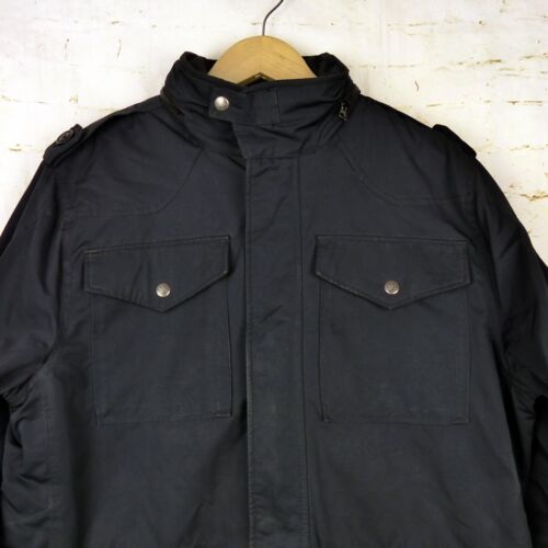 I Spiewak and Sons Meade Field Jacket Mens L Black Thinsulate Military Hooded - Picture 5 of 17