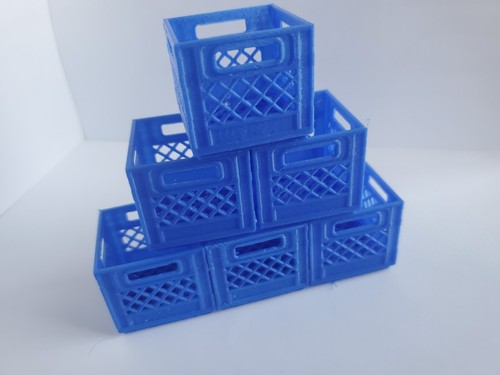 Milk Crate 1:10 Scale Vehicle Garage Store Grocery Miniatures 3D Printed - Picture 5 of 83