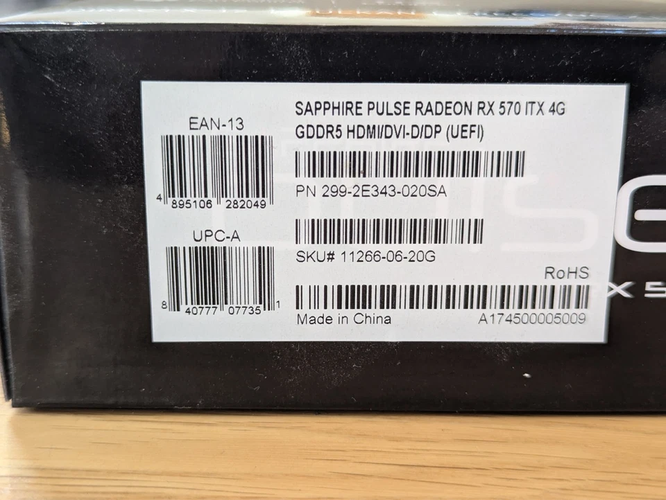 Sapphire Pulse AMD Radeon RX570 Mini ITX GPU 4GB - Brand New Boxed. - Image 2 of 4