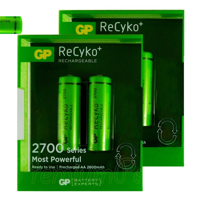 4 x GP ReCyko+ AA batteries 2700 Series rechargeable 2600mAh NiMH HR6 Pack 2 eBay