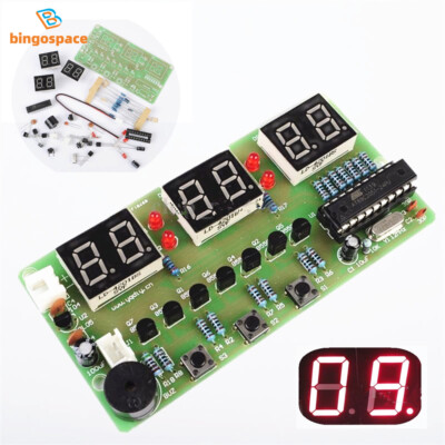 C51 6 Bits Digital Electronic Clock Electronic Production Suite DIY Kits NEW.